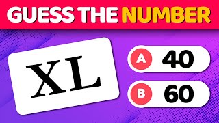 Roman Numerals Quiz Guess The Numbers