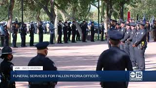 NOW: Funeral services for fallen Peoria officer