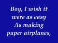 JoJo - Paper Airplanes [NEW SONG 2011] + Lyrics