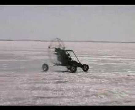 Blackhawk lowboy on ice