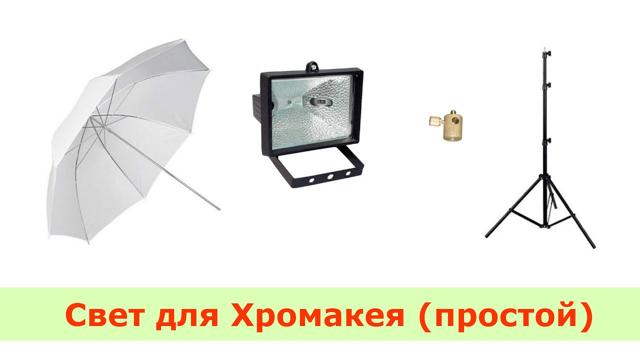 Как сделать освещение для хромакей
