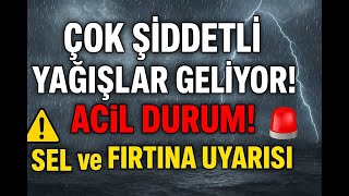 Çok Şi̇ddetli̇ Yağişlar Geli̇yor Aci̇l Durum Detaylar Videoda