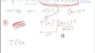 Matemati̇k 75-Türev-6 Tanim Poli̇nom Bölmesi̇ İle İlgi̇li̇ Çeşi̇tli̇ Sorular Bölüm-2