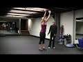 dumbbell thruster