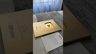 Unboxing My Golden Play Button🥹❤️ #Goldenplaybutton #Viral #Satisfying #Shorts #Fyp #Shortvideo