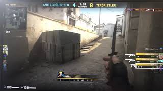 Double Door Arkasindaki̇ Ayak Sesleri̇ Gelen Düşmani Biçakla Öldürmeyi̇ Sabirsizlikla Bekleme Csgo