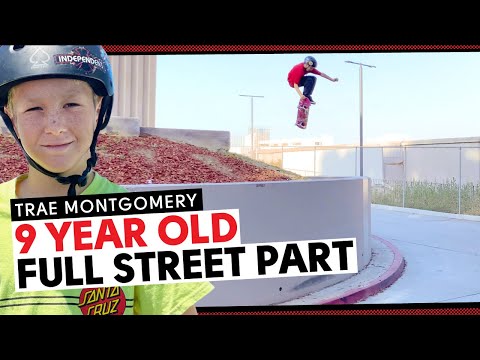 GNARLIEST 9 Year Old Skater Ever?! Trae Montgomery: Full Street Part! | Santa Cruz Skateboards