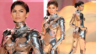 Zendaya Makes Jaws DROP in Futuristic Cutout Armor at Dune: Part 2 London Premie