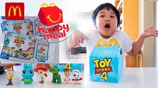 NEW! Mcdonalds Happy Meal TOY STORY 4 TOYS MINI Blindbags Codes Woody Buzz Duke Caboom Gabby