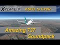 X-plane 11: 737 Zibo Mod, AudiobirdXP sounds! KSFO to CYVR