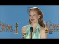 Backstage with Jessica Chastain, best actress/drama