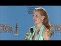 Backstage with Jessica Chastain, best actress/drama
