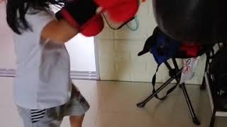 Acelynn Boxing training.