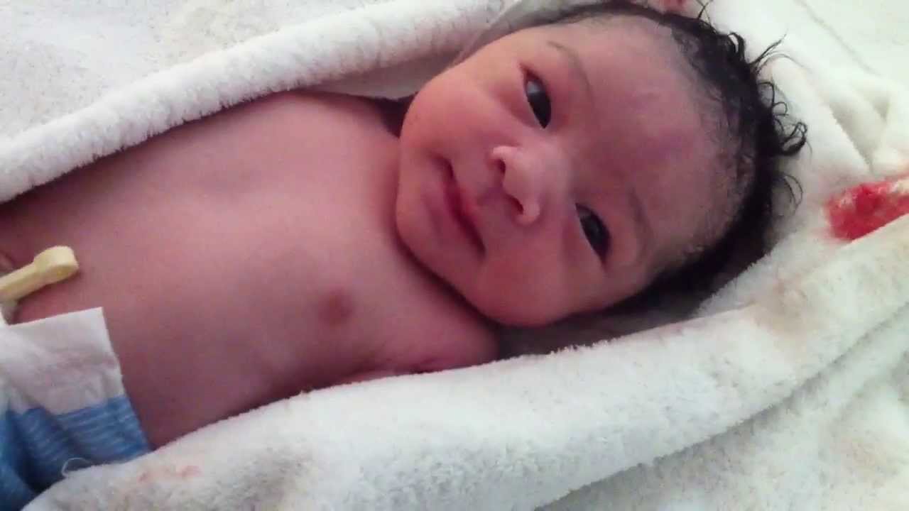 Black Newborn Baby Girl In Hospital