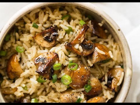 VIDEO : baked mushroom rice - butter and garlickly, golden brown roastedbutter and garlickly, golden brown roastedmushroomswith fluffybutter and garlickly, golden brown roastedbutter and garlickly, golden brown roastedmushroomswith fluffy ...