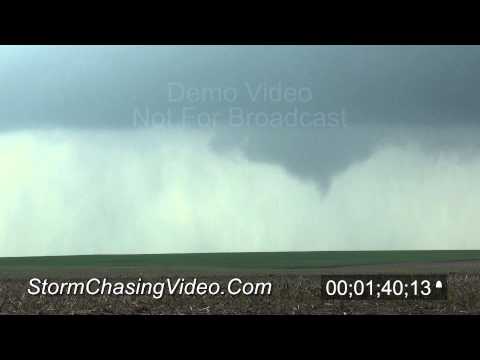 4/14/2012 Rush Center, KS Tornado B-Roll Stock Footage