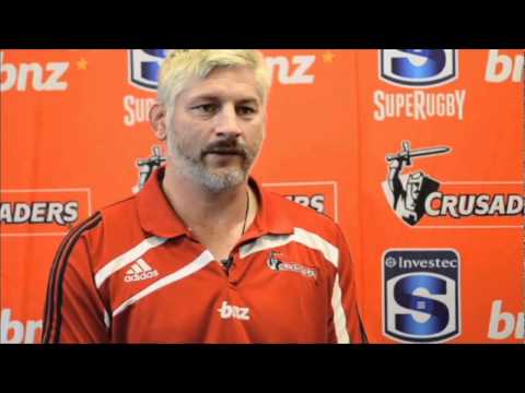 Crusaders coach Blackadder talks about the 2012 season