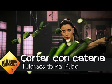 Pilar Rubio, toda una samurái manejando a la perfección una catana - El Hormiguero 3.0