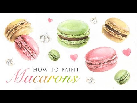 How To Paint Macarons - Fun art tutorial for any skill level