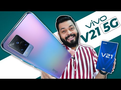 vivo V21 5G Unboxing & First Impressions ⚡ 44MP OIS Selfie, Dimensity 800U, 64MP Camera & More
