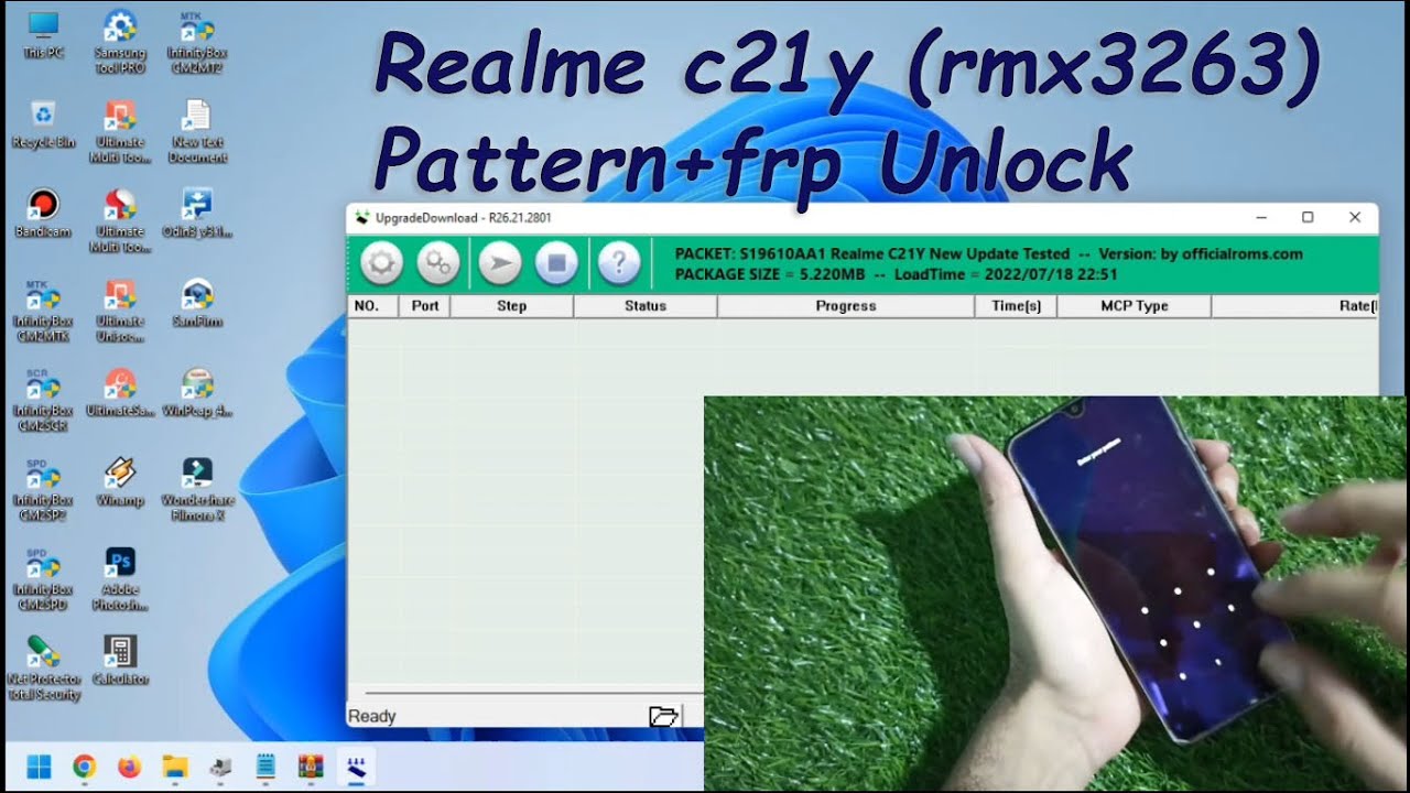 Realme C21Y (RMX3263) Pattern+frp Spd Tool Realme C21Y (RMX3263) Pattern+frp Spd Tool