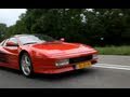 Ferrari Testarossa in Action! Backfire, Ride and Acceleration
