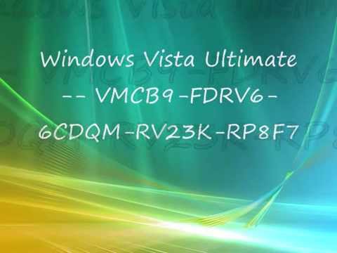 Windows Vista Product Key's. New 2014