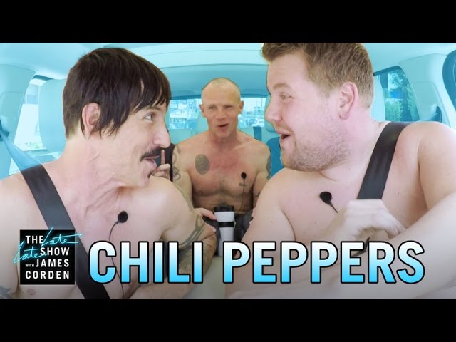 James Corden Carpools With The Red Hot Chili Peppers - Video