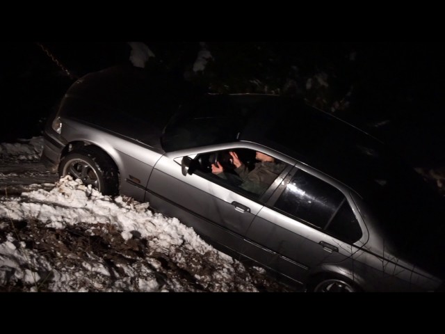 Pulling Crashed Car Out Of The Ditch Goes Wrong - Video