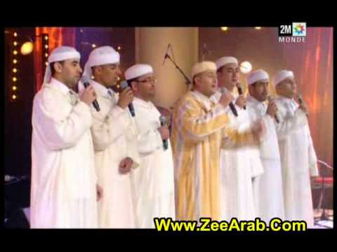 حسن الرحالي مع فرقة بن قريش للأمداح النبوية على مسار