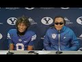 BYU Football | Press Conference | Utah Tech | Jakob Robinson Keanu Hill | November 19, 2022
