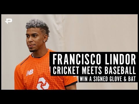 Cricket meets Baseball | WIN Francisco Lindor signed glove and bat!!