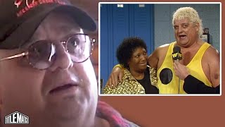 Dusty Rhodes On The Polka Dots Gimmick & Sapphire In Wwf