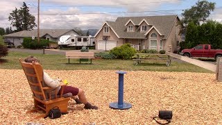 The Man In The Rocking Chair At The Park
