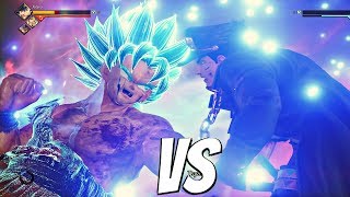 JUMP FORCE - Goku SSB Kaioken vs Jojo 1vs1 Gameplay (PS4 Pro) Jotaro vs Goku