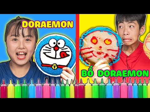 Trò Chơi Vẽ Bánh Pancake Vẽ Doraemon, Hello Kitty Và Người Nhện Ai Vẽ Đẹp Hơn? ❤ KN CHENO Chị Hằng