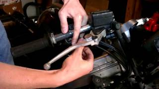 Fixing a sticky/loose motorcycle throttle