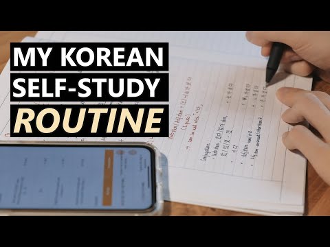 Thói quen tự học và sử dụng tiếng Hàn hàng ngày của mình | My Korean Self-Study Routine | Kira