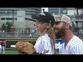 Navy Dad's Surprise First Pitch at BB&T Ballpark