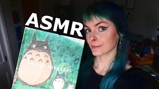 Hayao Miyazaki Artbook Asmr, Flipping Through Art Book Soft-Spoken Binaural With Page Turning Noises
