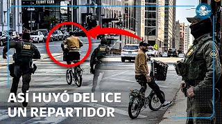 Se Les Peló Repartidor Grita A Elementos Del Ice Que No Era Ciudadano Americano Y Se Les Escapa