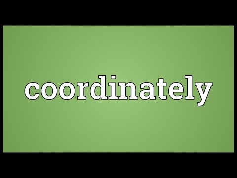 Header of coordinately