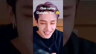Chan Calling Changbin Bin Its So Cute