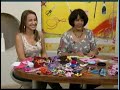 Tiara revestida em fita com flor de fuxico - Programa mulher.com