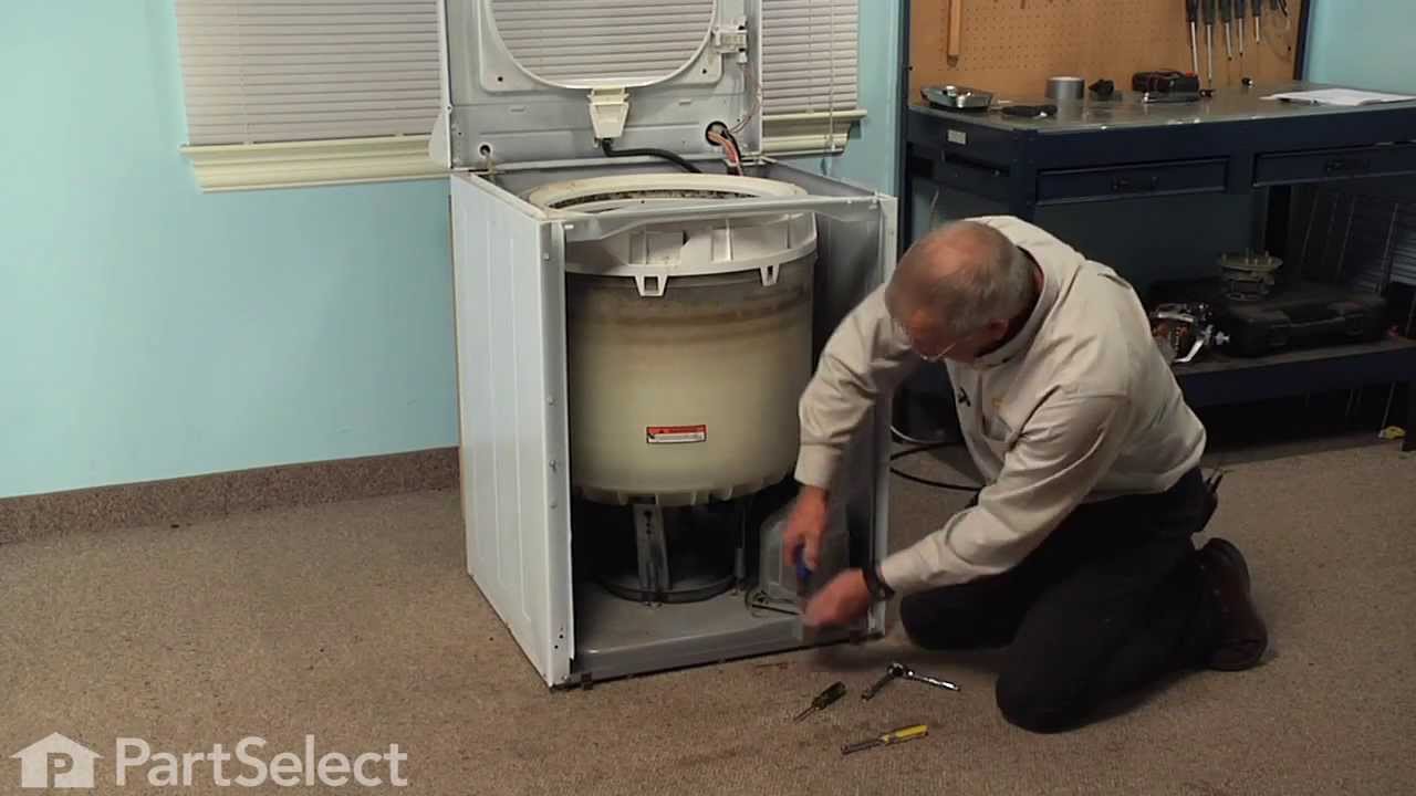 Washing Machine Repair - Replacing the Motor with Pulley (Whirlpool