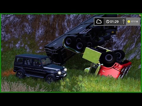 СЛЕТЕЛ КАМАЗ С ОБРЫВА! ФЕРМЕР ПОПАЛ В ДТП - Farming Simulator 2017 СЛЕТЕЛ КАМАЗ С ОБРЫВА! ФЕРМЕР ПОПАЛ В ДТП - Farming Simulator 2017