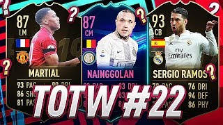 Fifa 19 Totw 22 Predictions Team Of The Week Pack Opening Tips Martial & Ramos Fut 19