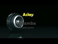 Aslay - Natamba lyrics