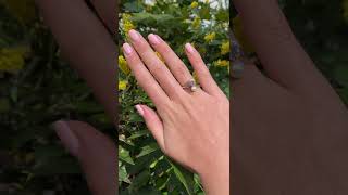 Bague Toi & Moi Or Blanc 18 Carats Platine Diamant Perle