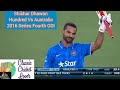 * ULTRA RARE* Shikhar Dhawan 126(113) Vs Australia 2016 Series Fourth ODI Canberra